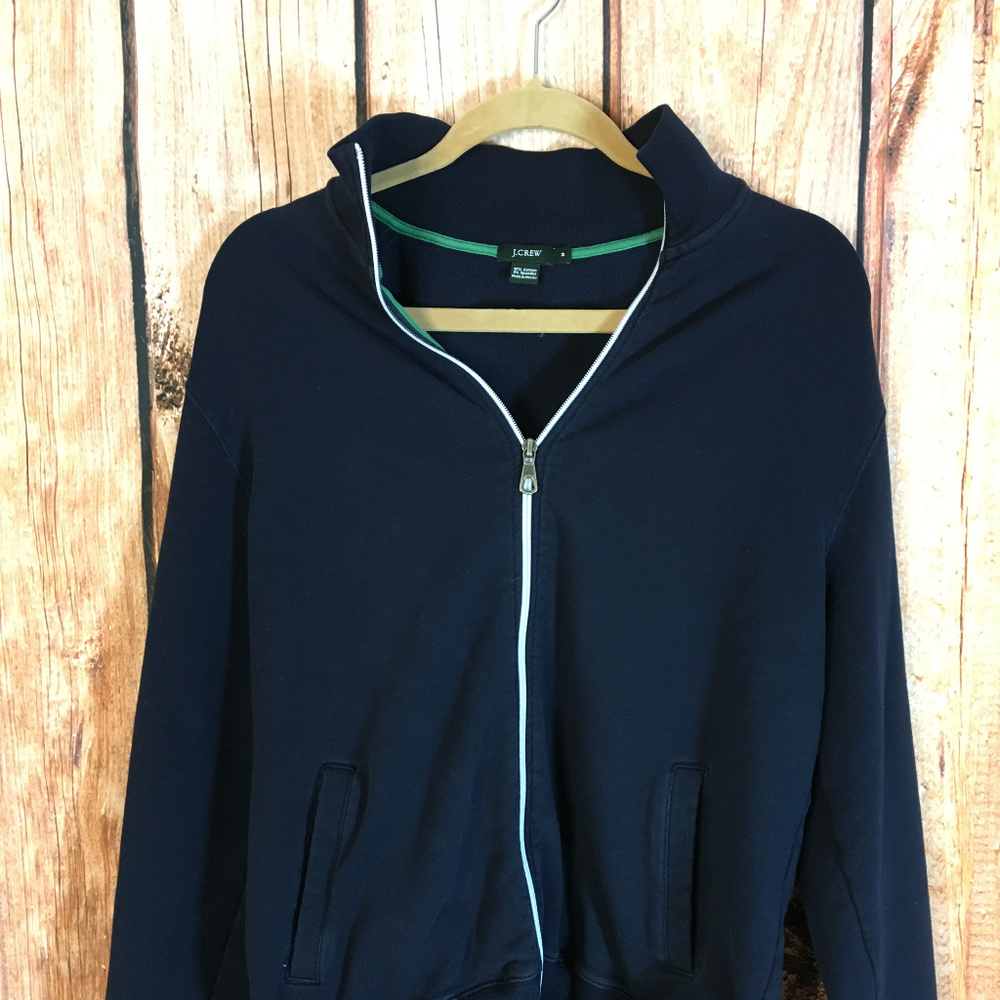 Men’s J. Crew zipper sweater Navy blue medium